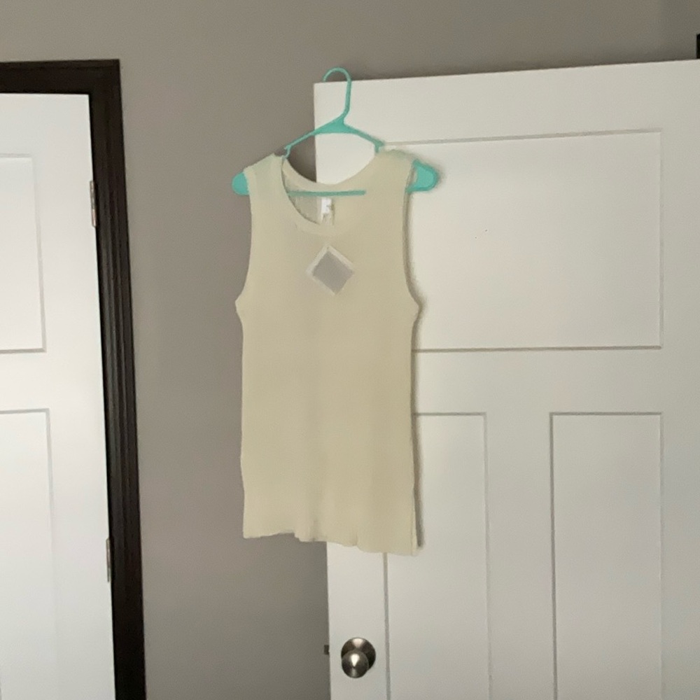 Elegant Cream Sleeveless Blouse